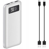 Portable Slim Power Bank Works for Your Samsung Galaxy Halo with 10,000mAH Digital Display Screen, Status Update, and 3 Cables Included! (White) Portable Slim Power Bank Works for Your Samsung Galaxy Halo with 10,000mAH Digital Display Screen, Status Update, and 3 Cables Included! (White)