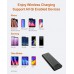 AIDEAZ Wireless Power Bank Portable Charger, USB-C 20000mah Battery Pack Fast Charging with LCD Display, Powerful Portable Charger compatible with iPhone12 Mini/12/12 Pro/12 Pro Max/11 Pro/XS and More